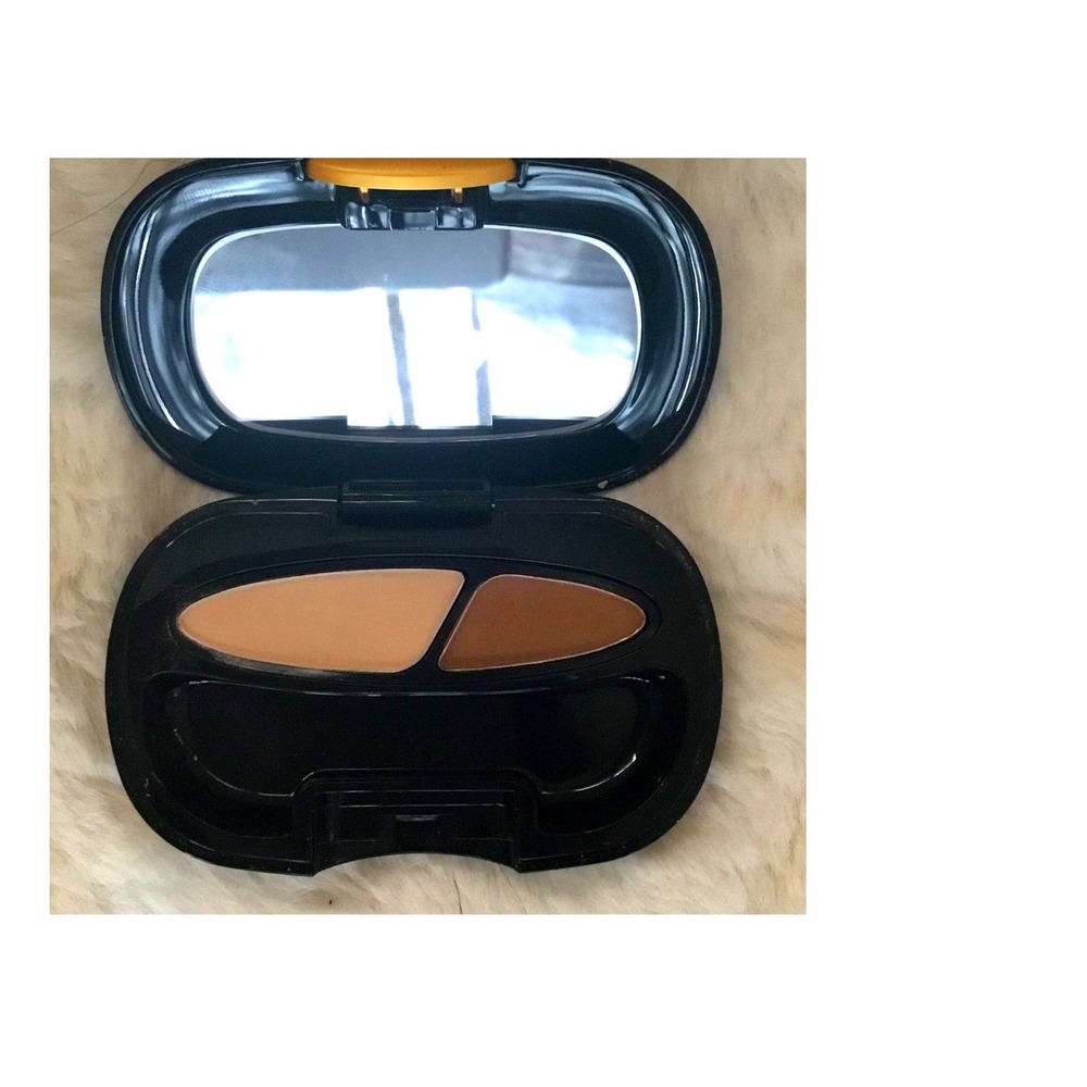 Noevir Eyecolour Duo Eyeshadow Palette Suede/Almond 0.08oz new No brush